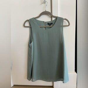 pleione | Sleeveless Blouse Top in Sage Green Size XS NWT new